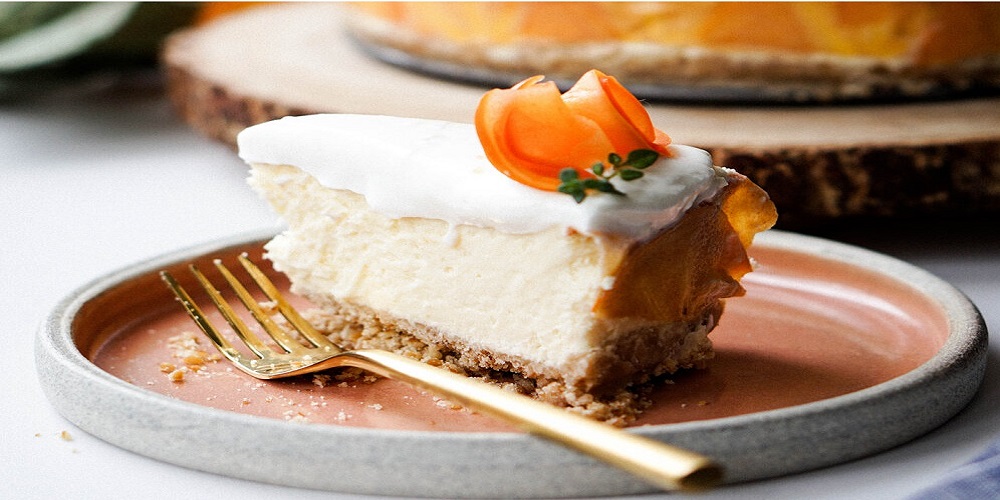 چیز کیک خرمالو پاناکوتا خرمالو